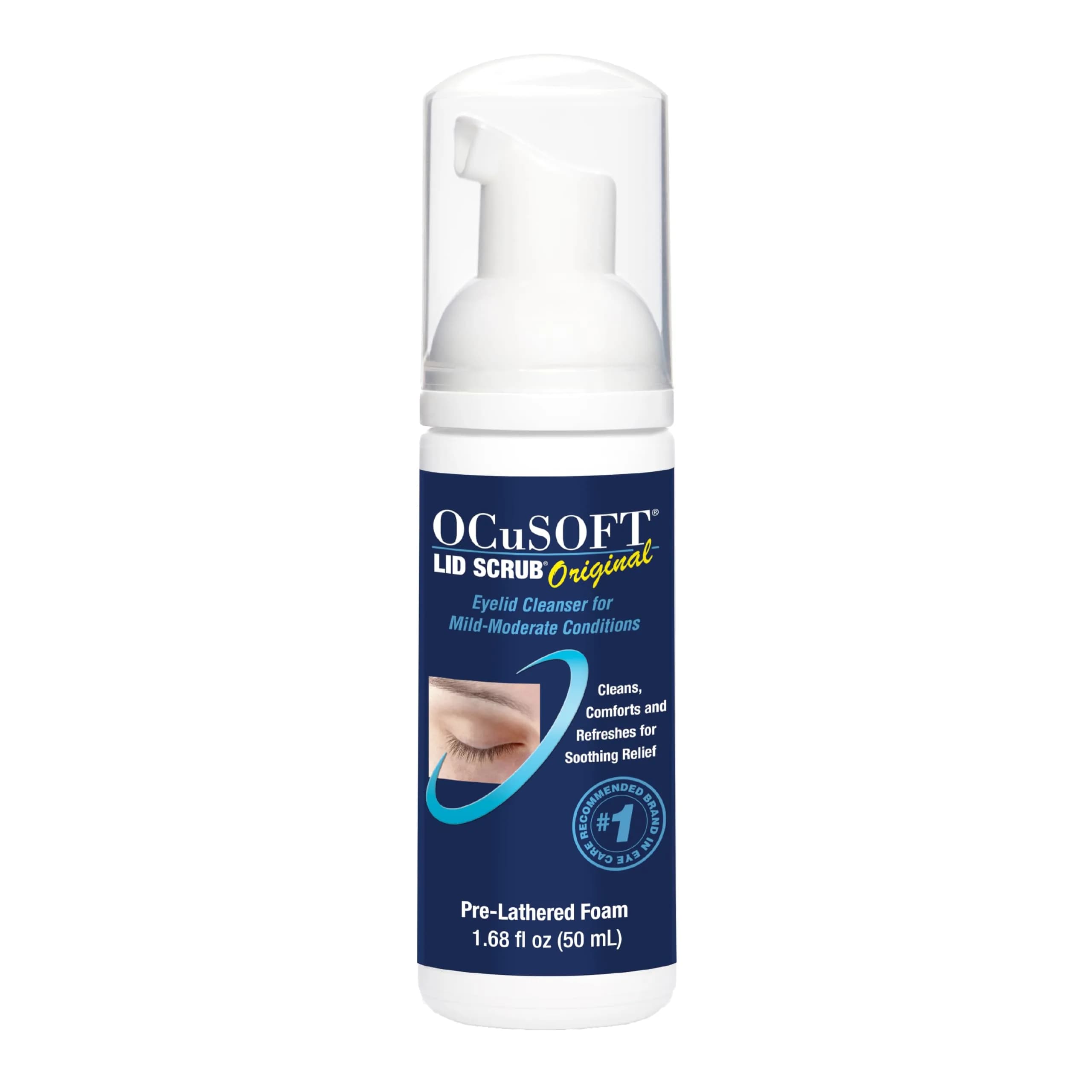 OCuSOFT Original Foaming Eyelid Cleanser 50ml (1.68 Fl Oz) | Gentle Daily Hygiene for Eyes & Lids - main product image