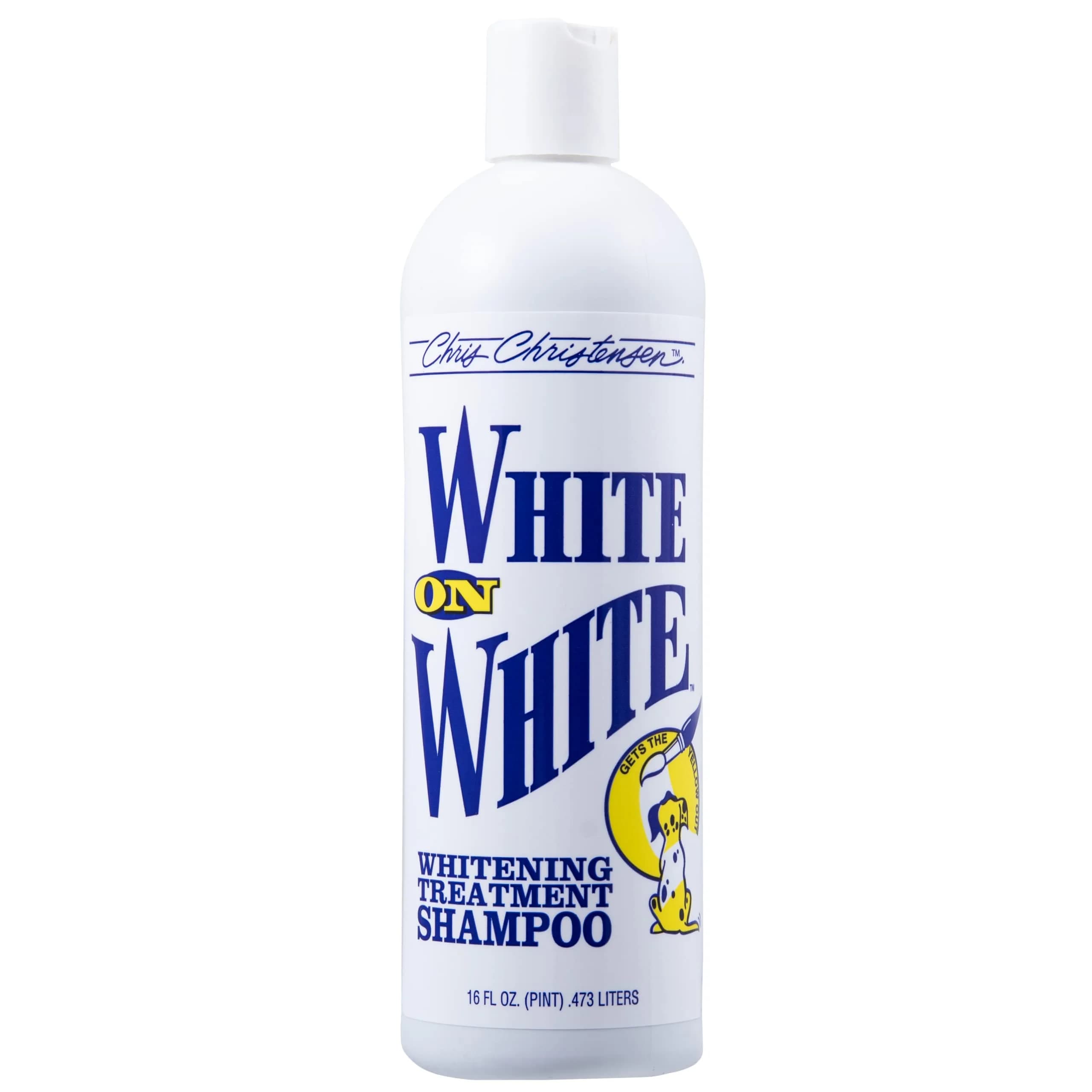 Chris Christensen White on White Whitening Dog Shampoo 473ml (16 fl oz) | Optic Intensifying Treatment for All Coats — White