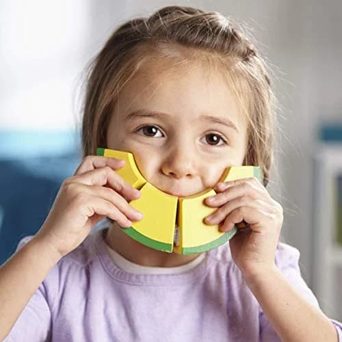 Melissa & Doug Wooden Cutting Fruit Toy Food Set with Knife & Storage Crate | Preschool Learning Toys for Girls & Boys 3+ thumbnail 3