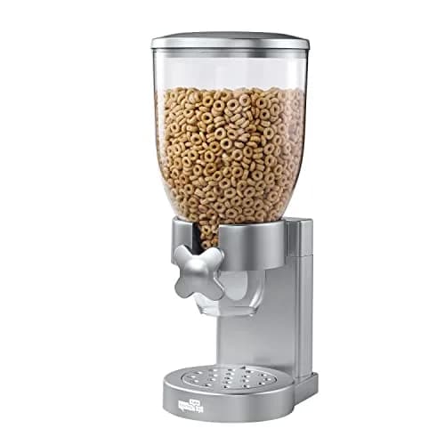Honey-Can-Do Zevro Indispensable Single Dry Food Dispenser Silver 473ml (17.5 oz) | Portion Control for Cereal & Dry Foods thumbnail 1