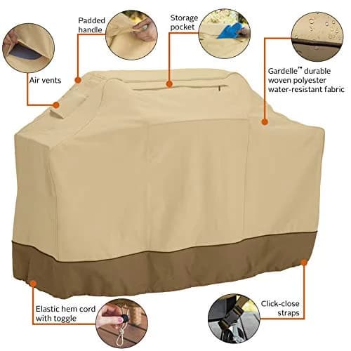 Classic Accessories Veranda Water-Resistant 72" BBQ Grill Cover | Heavy Duty Water-Resistant Fabric thumbnail 5