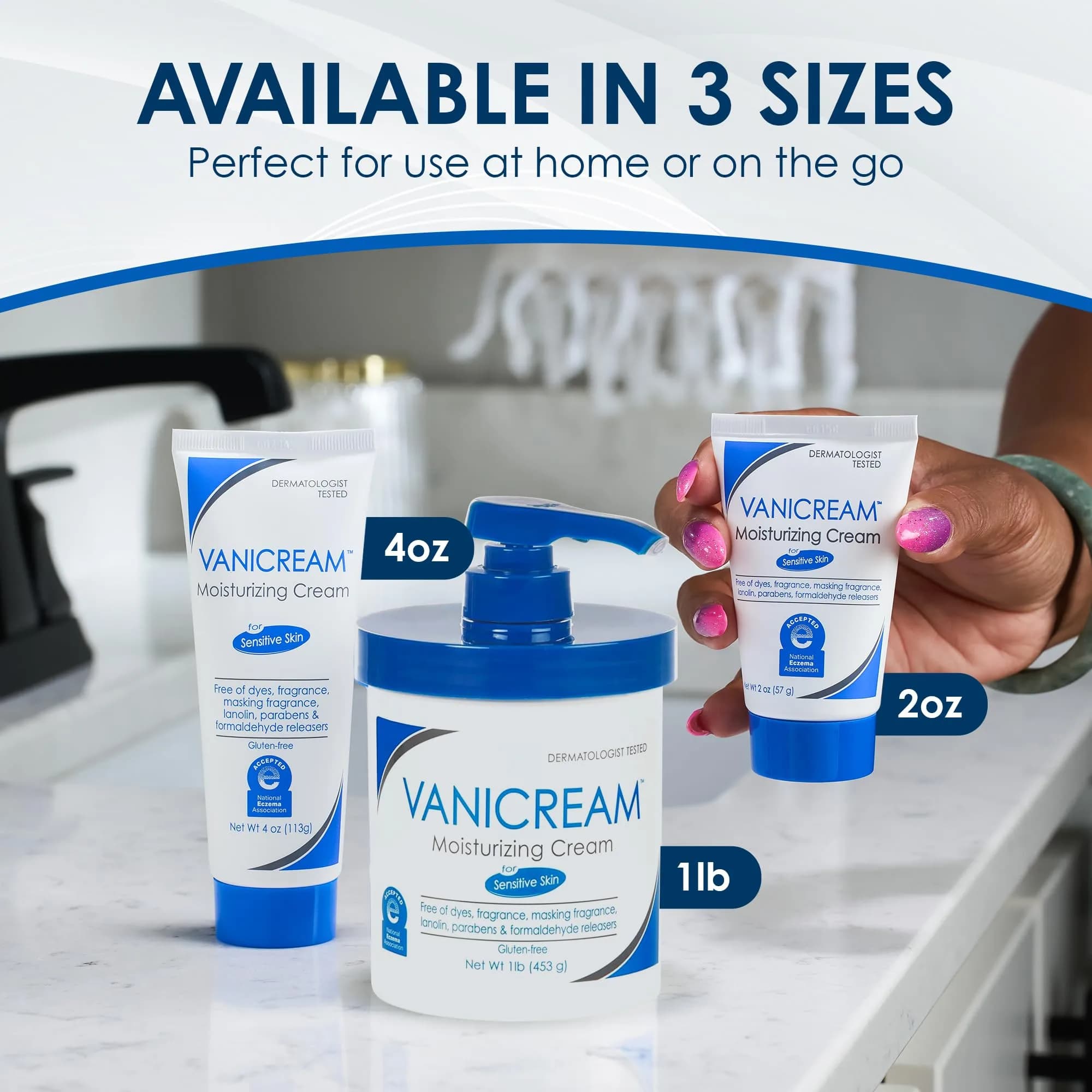 Vanicream Moisturizing Cream with Pump Dispenser 473ml (16 Oz) | Gentle Hydration for Sensitive Skin - view 8