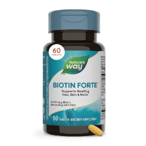 Nature's Way Biotin Forte, Hair, Skin, Nails, 3 mg | Supports Hair & Skin Wellness thumbnail 1