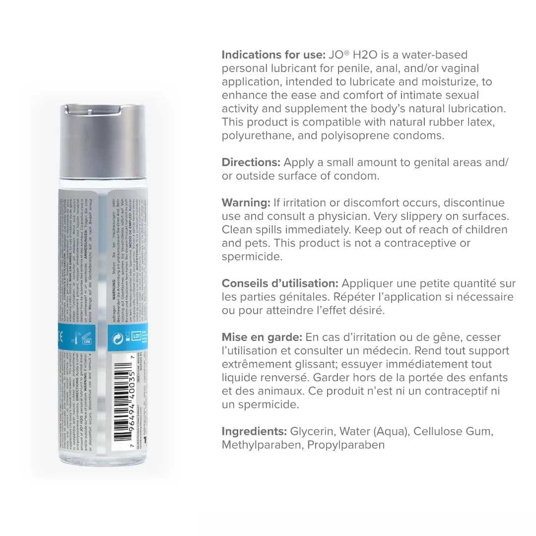 JO Original Water Based Personal Lubricant 120ml (4 fl oz) | Smooth Glide for Sex & Toys - view 2