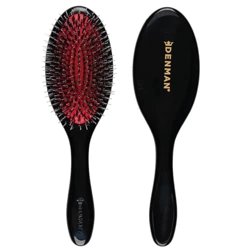 Denman Boar Bristle Hair Brush D81M – Smoothing & Shine Enhancing for Slick Back Styles, Curl Defining & Detangling thumbnail 1