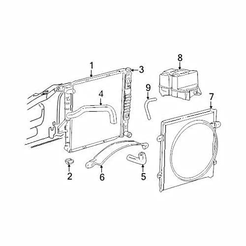 Ford F5TZ8124A Insulator/Radiator | Genuine OEM Replacement for Ford Vehicles thumbnail 1