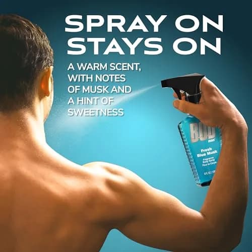 BOD man Fresh Blue Musk Body Spray 236ml (8 fl oz) | Long-Lasting Masculine Fragrance thumbnail 4