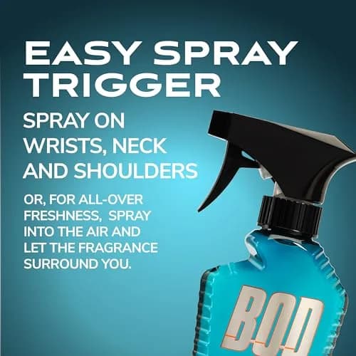 BOD man Fresh Blue Musk Body Spray 236ml (8 fl oz) | Long-Lasting Masculine Fragrance thumbnail 2
