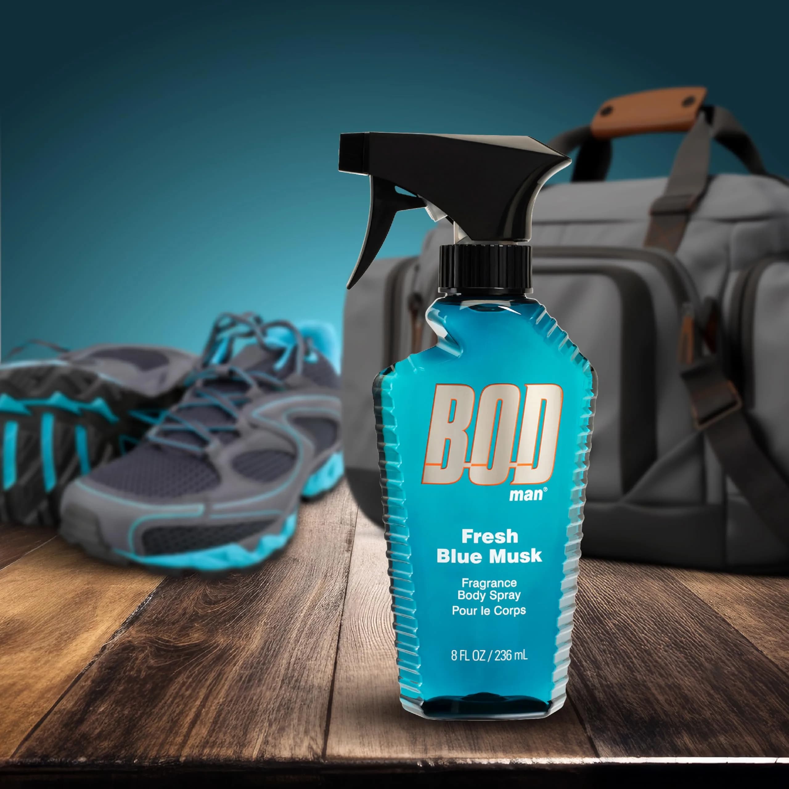 BOD man Fresh Blue Musk Body Spray 236ml (8 fl oz) | Long-Lasting Masculine Fragrance - view 3