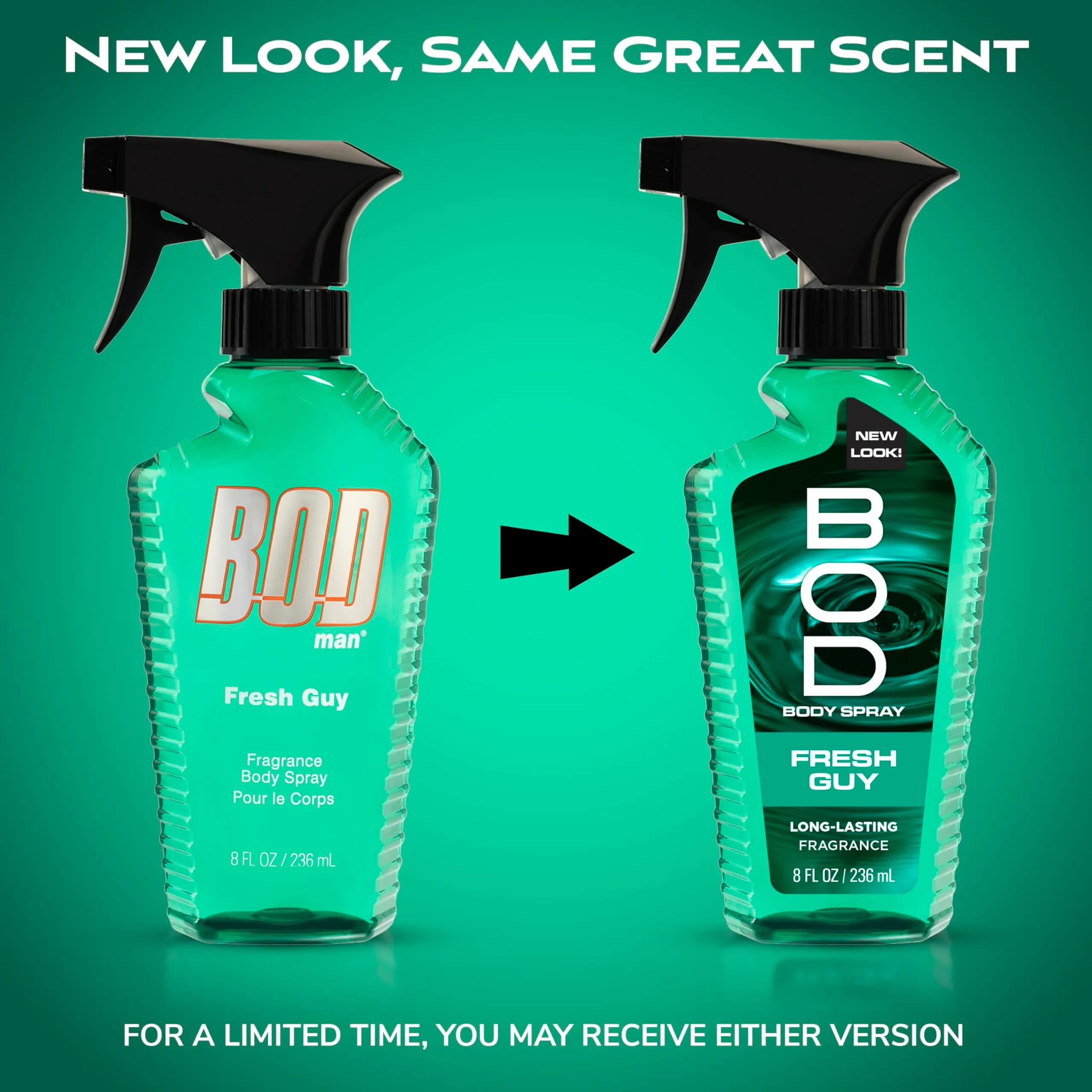 BOD man Fresh Guy Body Spray 236ml (8 fl oz) | Long-Lasting Masculine Fragrance - view 2