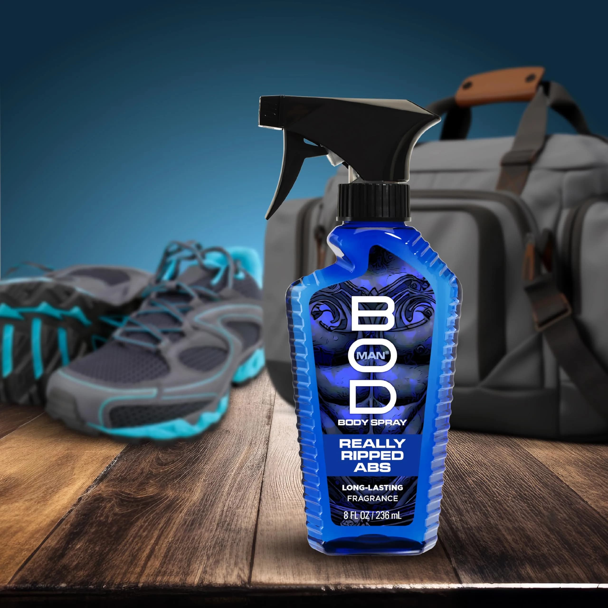 BOD man Really Ripped Abs Fragrance Body Spray 236ml (8 fl oz) | Long-Lasting Musk & Woody Scents - view 5