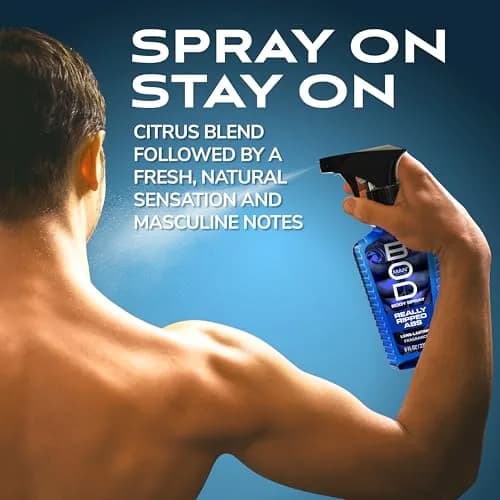 BOD man Really Ripped Abs Fragrance Body Spray 236ml (8 fl oz) | Long-Lasting Musk & Woody Scents thumbnail 6