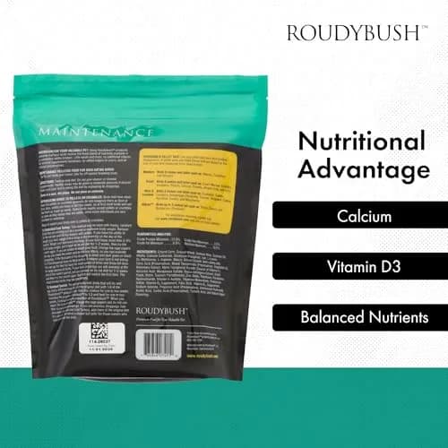 RoudyBush Daily Maintenance Bird Food Pellets 1250 g (44 oz) | Scientifically Formulated for All Life Stages thumbnail 5