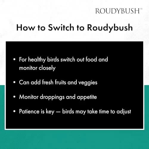 RoudyBush Daily Maintenance Bird Food Pellets 1250 g (44 oz) | Scientifically Formulated for All Life Stages thumbnail 7