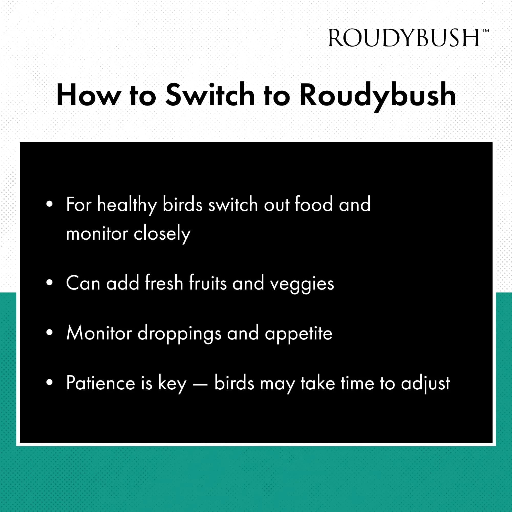 RoudyBush Daily Maintenance Bird Food Pellets 1250 g (44 oz) | Scientifically Formulated for All Life Stages - view 7