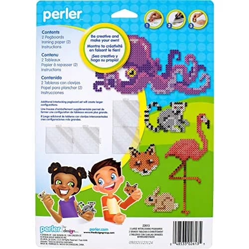 Perler Beads Funfusion Large Clear Interlocking Pegboards | Create Big Designs with Ease thumbnail 2