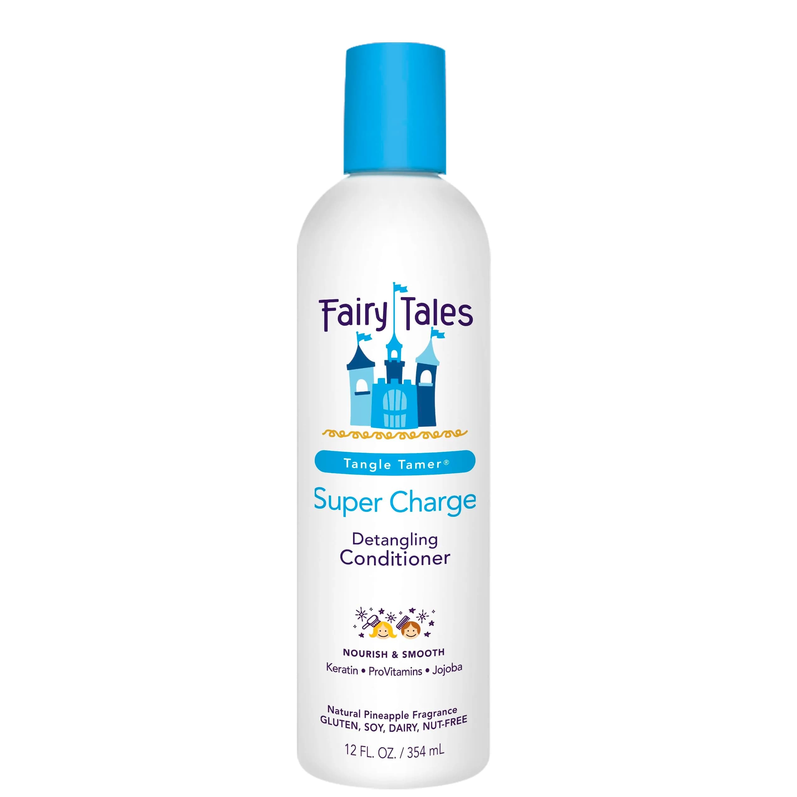 Fairy Tales Tangle Tamer Super Charge - Detangling Conditioner for Kids - Paraben Free, Sulfate Free, Gluten Free, Nut Free - 12 oz | Nourishing, gentle detangler for unruly hair — Conditioner