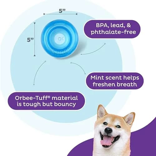 Outward Hound Snoop Interactive Treat Dispenser Dog Toy, Blue, 5" | Mental Stimulation & Slow Feeding thumbnail 5