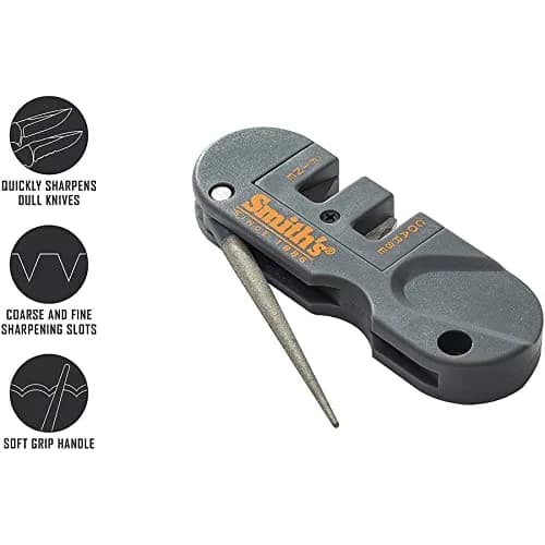 Smith's Pocket Pal Knife Sharpener Preset Carbide & Ceramic Stone, 3.5" x 1" | Outdoor Hunting & Fishing thumbnail 2