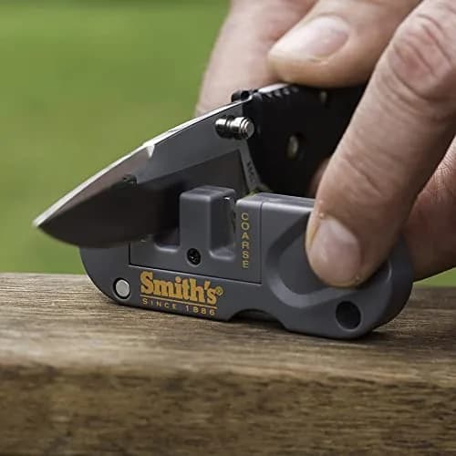 Smith's Pocket Pal Knife Sharpener Preset Carbide & Ceramic Stone, 3.5" x 1" | Outdoor Hunting & Fishing thumbnail 4