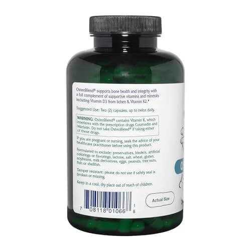 Vitanica OsteoBlend Bone Support Vegan 240 Capsules | Supports Bone Health & Density thumbnail 3