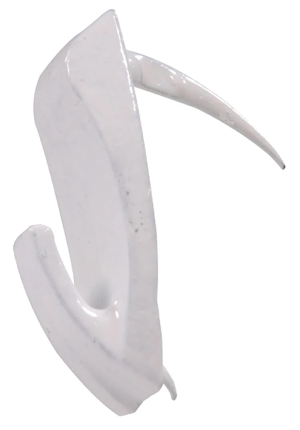 Hillman Medium Wall Biter Picture Hangers White Finish 45lbs | Strong Durable Hold — White