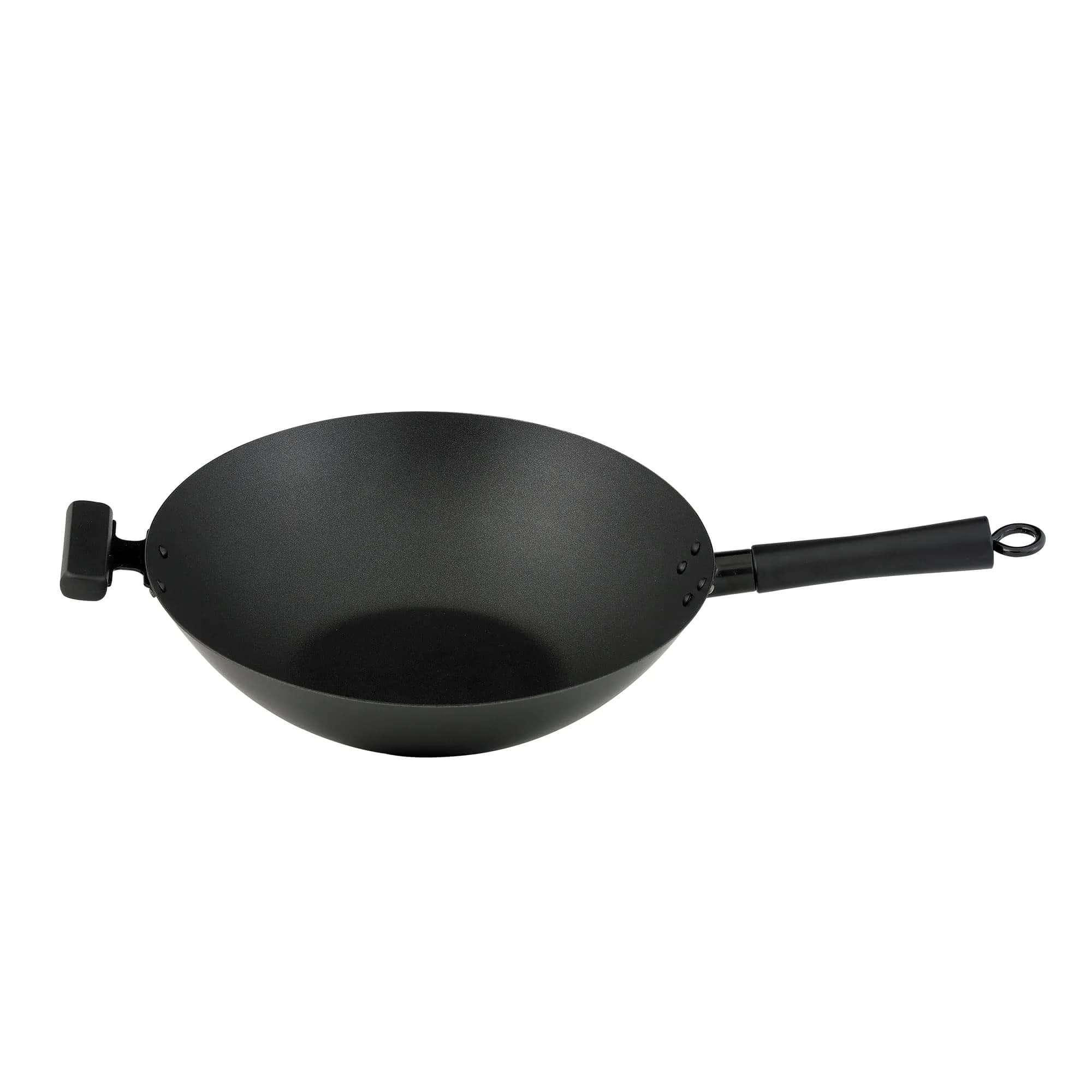 Helen's Asian Kitchen Premium Excalibur Non-Stick Wok, 14-Inch Flat Bottom | Traditional Asian Cooking Performance