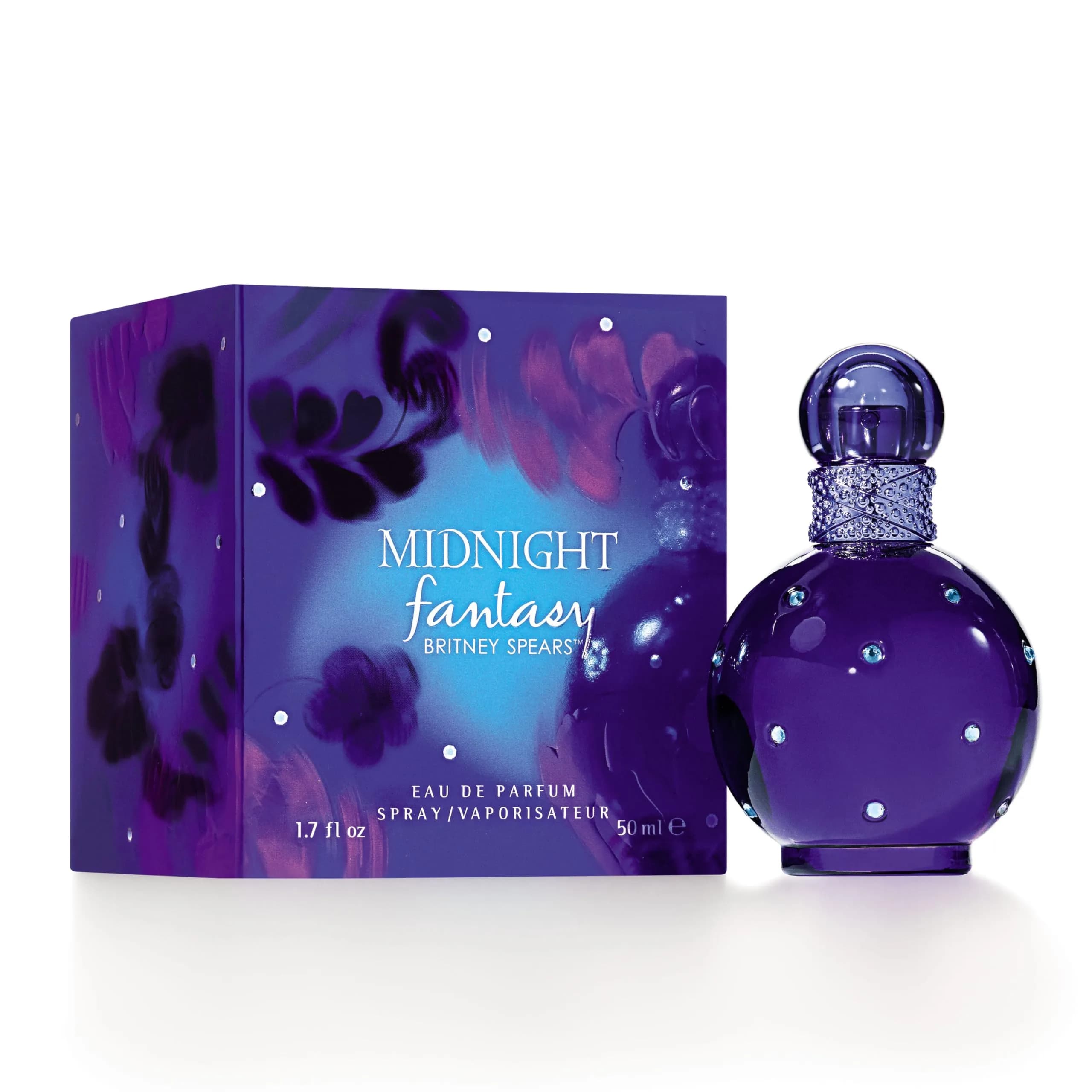 Britney Spears Midnight Fantasy Eau De Parfum Spray for Women, 1.7 oz (50 ml) | Floral Amber Fruity Scent - view 2