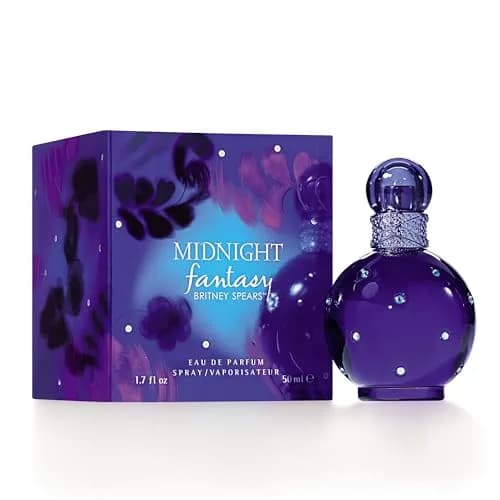 Britney Spears Midnight Fantasy Eau De Parfum Spray for Women, 1.7 oz (50 ml) | Floral Amber Fruity Scent thumbnail 2