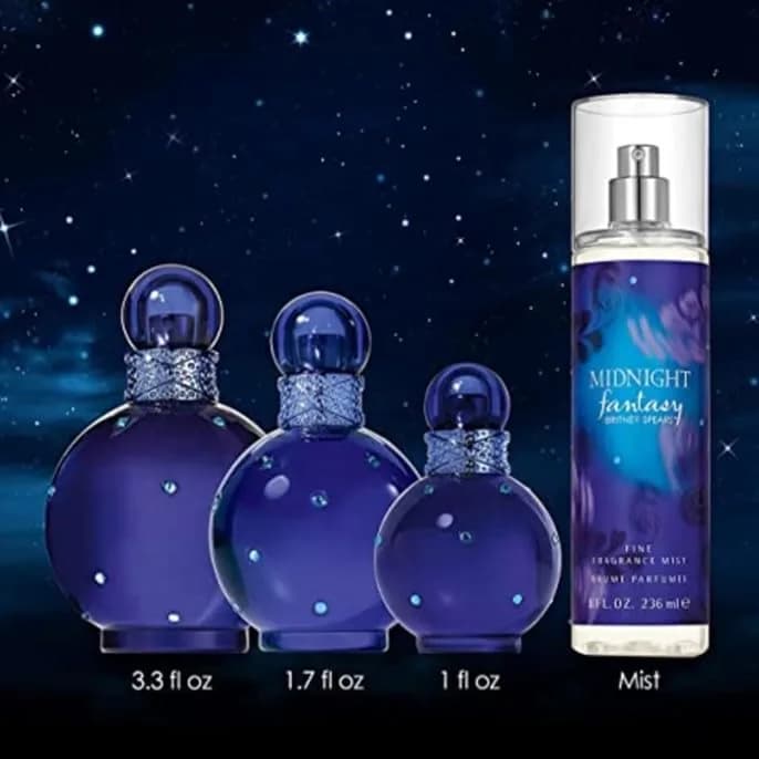 Britney Spears Midnight Fantasy Eau De Parfum Spray for Women 1 Fl Oz (29.57 ml) | Intoxicating Floral Amber Fruity Scent - view 9