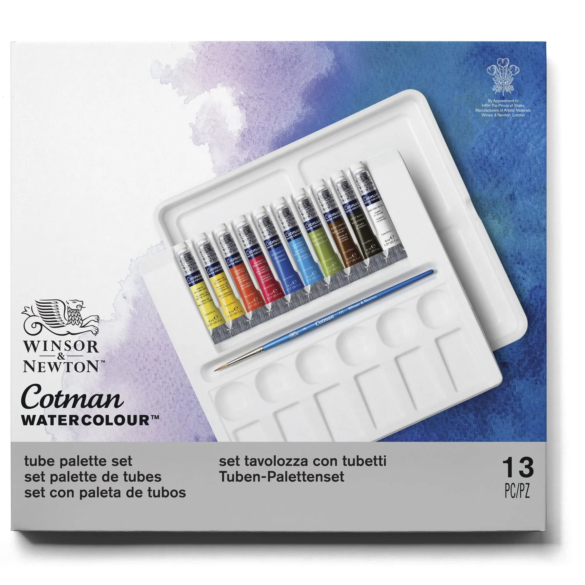 Winsor & Newton Cotman 12 Half Pan Watercolor Paint Set - 0.27 Fl Oz Travel Tin - view 3