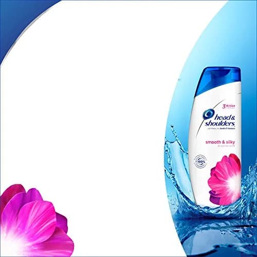 Head & Shoulders Smooth & Silky Anti-Dandruff Shampoo 399ml (13.5 Fl Oz) | 24-Hour Frizz Control thumbnail 4
