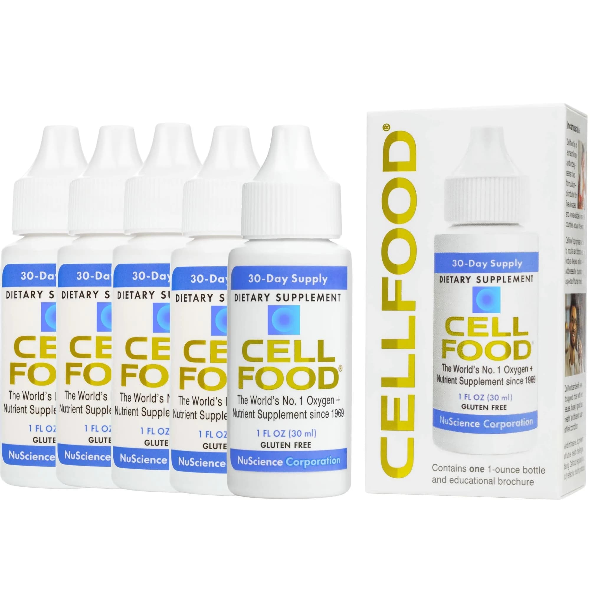 Cellfood Oxygen Boost Liquid Nutritional Supplement Gluten Free 150ml (5 Fl Oz) | World's #1 Selling Oxygen + Nutrient Supplement - main product image