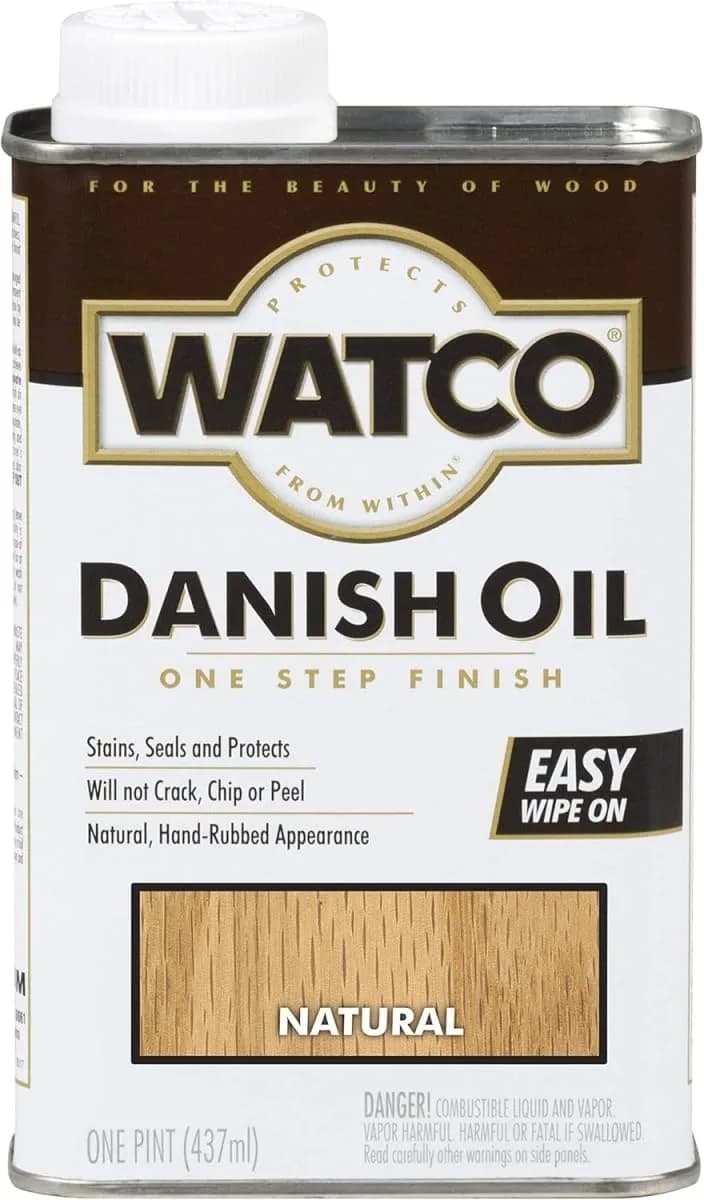 Watco Natural Danish Oil Wood Finish | Penetrates Deeply, Enhances Natural Grain, Easy Wipe-On Application