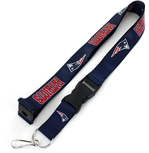 aminco New England Patriots Team Lanyard Blue 55.88cm (22 inches) | NFL Fan Gear thumbnail 1