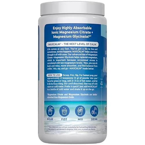 Natural Vitality Calm Magnesium Supplement Powder 16 oz (454 g) | Anti-Stress Drink Mix thumbnail 2