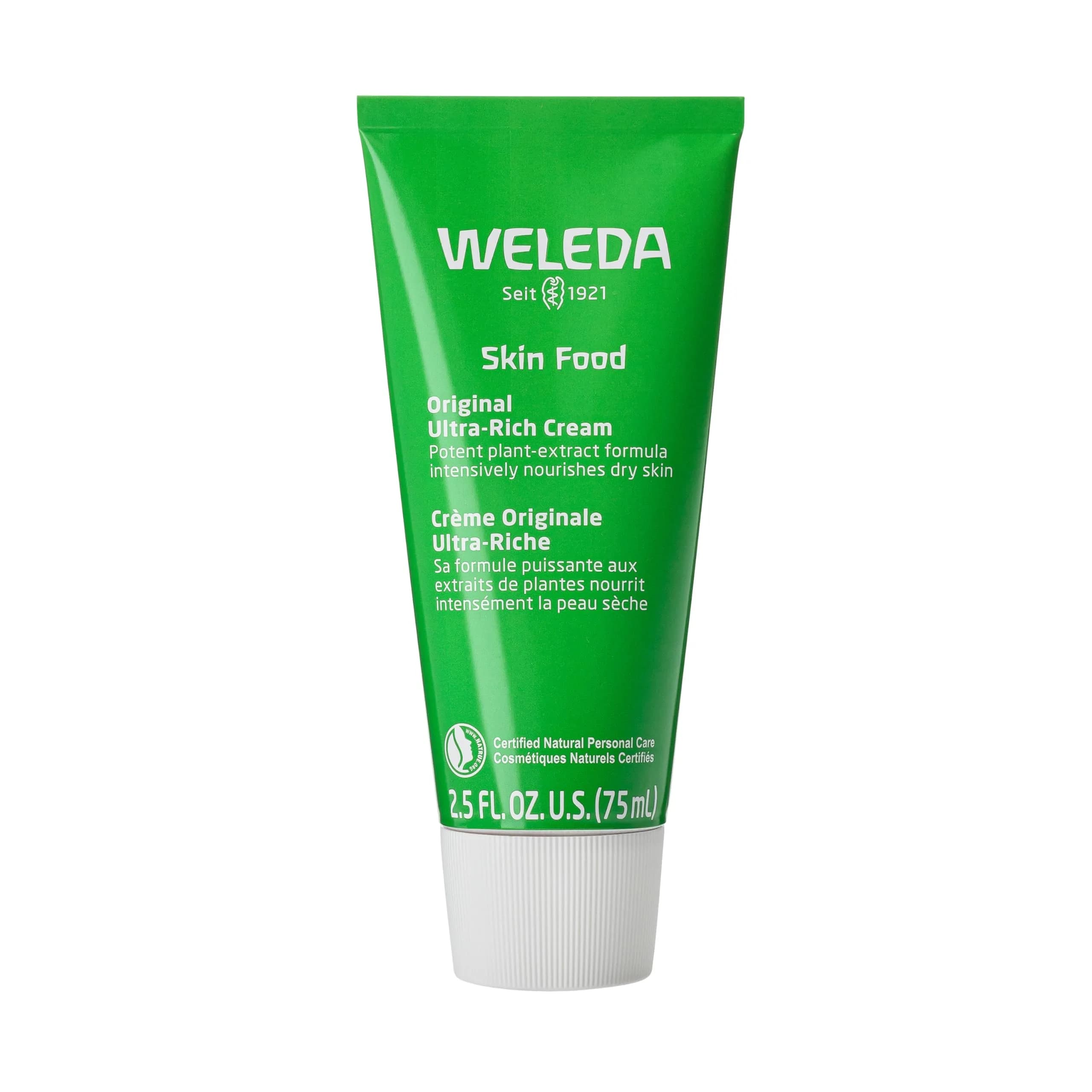 Weleda Skin Food Original Ultra-Rich Body Cream 75ml (2.5 Fl Oz) | NATRUE Certified Natural Hydration