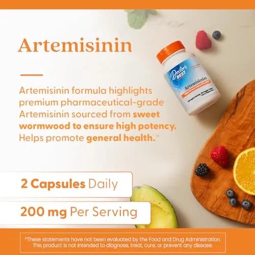 Doctor's BEST Artemisinin Supplement 200mg (90 Count Veg Caps) | Immune Support with Sweet Wormwood thumbnail 2
