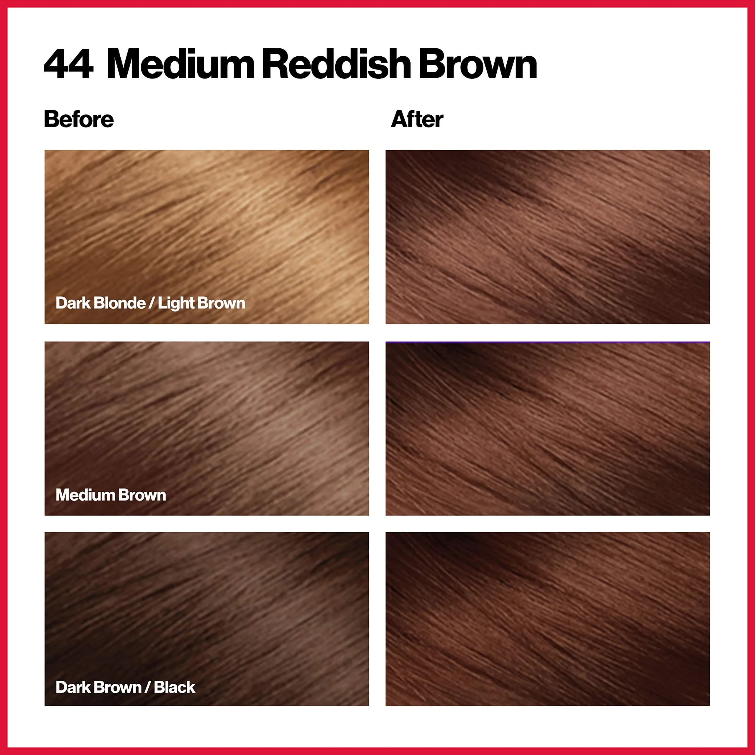 Revlon Colorsilk Beautiful Color Permanent Hair Dye 44 Medium Reddish Brown | Ammonia-Free Gray Coverage - view 2