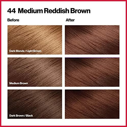 Revlon Colorsilk Beautiful Color Permanent Hair Dye 44 Medium Reddish Brown | Ammonia-Free Gray Coverage thumbnail 2