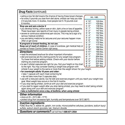alli Weight Loss Diet Pills, Orlistat 60 mg Capsules | Non-Prescription Fat Blocker, 120 Count thumbnail 7