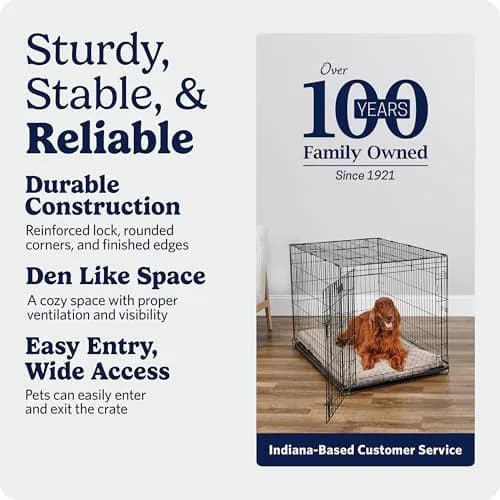 MidWest 42-Inch Single Door iCrate for Large Breeds 71-90 lbs | Durable Metal Wire Dog Crate with Divider & Leak-Proof Tray thumbnail 5