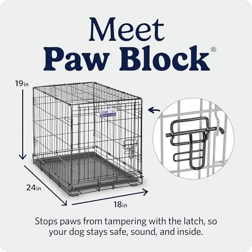 MidWest 24-Inch Single Door iCrate for Small Breeds 12-20 lbs | Secure & Foldable thumbnail 4
