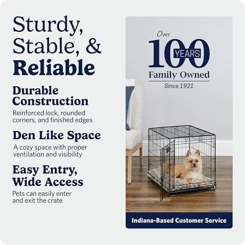 MidWest 24-Inch Single Door iCrate for Small Breeds 12-20 lbs | Secure & Foldable thumbnail 5