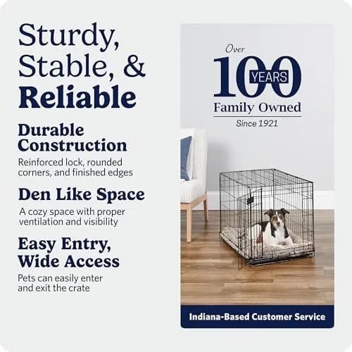 MidWest 30-Inch Single Door iCrate for Medium Breeds 21-40 lbs | Secure, Foldable & Durable thumbnail 5