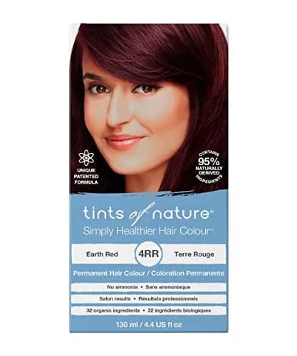 Tints of Nature 4RR Earth Red Permanent Hair Dye 130ml | Vegan, Ammonia-Free, Grey Coverage thumbnail 1