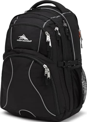 High Sierra Swerve Laptop Backpack, Black, 36.5L (19 x 13 x 7.75-Inch) thumbnail 1