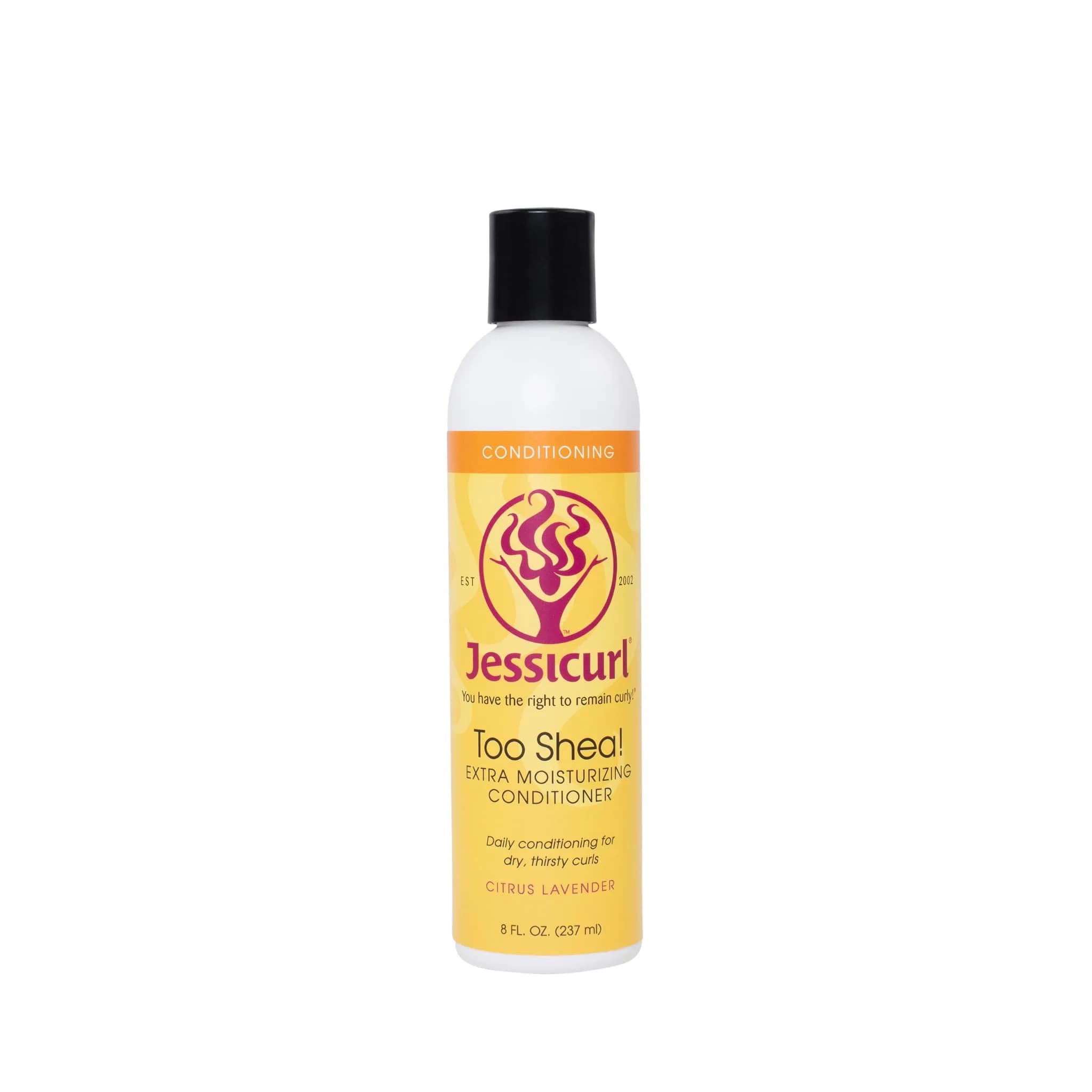 Jessicurl Too Shea! Extra Moisturizing Conditioner for Curly Hair, Citrus Lavender, 8 Fl Oz | Deep Moisture & Anti Frizz — Citrus Lavender