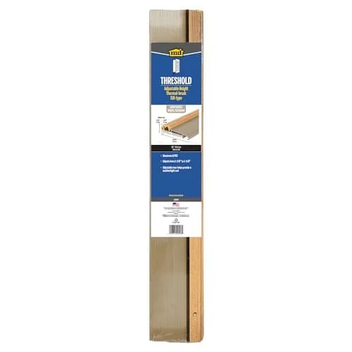 M-D Building Aluminum Thermal Break Threshold, Satin Nickel, 36in | Insulates & Seals Cold, Drafts, Dust thumbnail 5