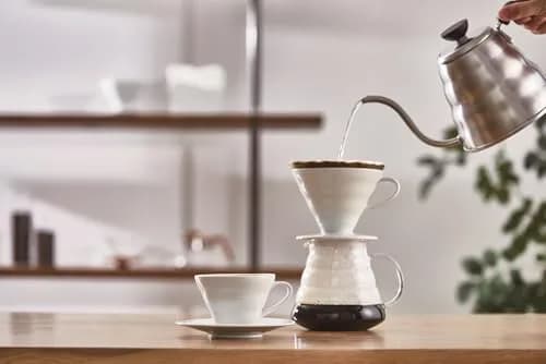 HARIO V60 Dripper Ceram 01 White | Cone Pour-Over Coffee Maker with Ceramic Body thumbnail 3